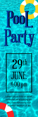 Custom Outdoor Yard Signs Multiple Sizes Fun Pool Party
