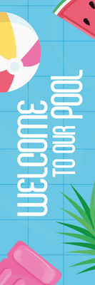 Custom Outdoor Yard Signs Multiple Sizes Welcome To Our Pool