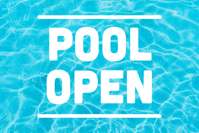 Custom Outdoor Yard Signs Multiple Sizes Pool Open
