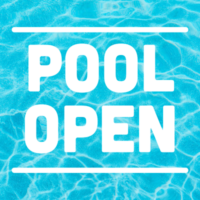 Custom Outdoor Yard Signs Multiple Sizes Pool Open