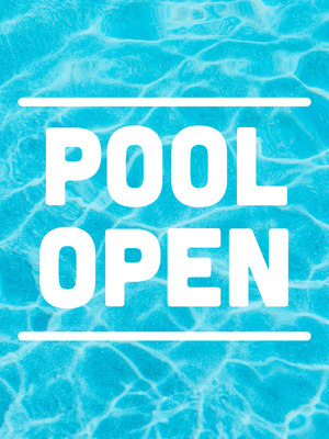 Custom Outdoor Yard Signs Multiple Sizes Pool Open