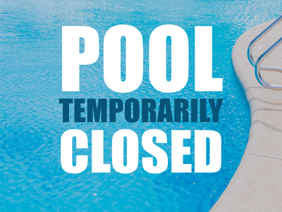 Custom Outdoor Yard Signs Multiple Sizes Pool Temporarily Closed
