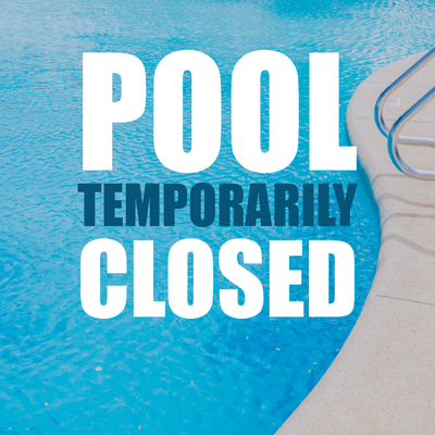 Custom Outdoor Yard Signs Multiple Sizes Pool Temporarily Closed