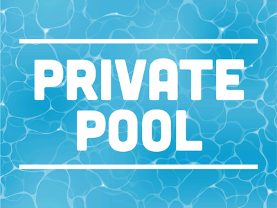 Custom Outdoor Yard Signs Multiple Sizes Private Pool