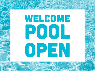 Custom Outdoor Yard Signs Multiple Sizes Welcome Pool Open