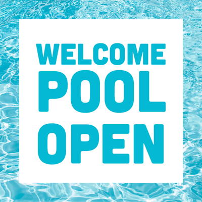Custom Outdoor Yard Signs Multiple Sizes Welcome Pool Open