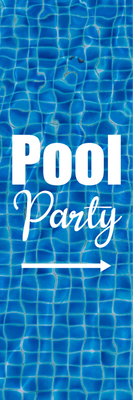 Custom Outdoor Yard Signs Multiple Sizes Swimming Pool Party