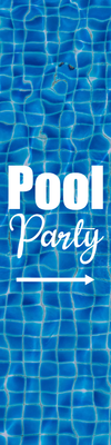 Custom Outdoor Yard Signs Multiple Sizes Swimming Pool Party