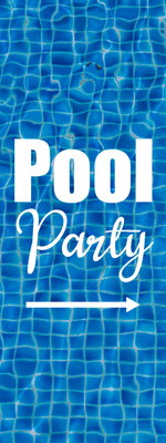 Custom Outdoor Yard Signs Multiple Sizes Swimming Pool Party
