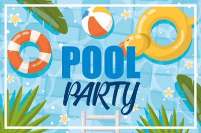 Custom Outdoor Yard Signs Multiple Sizes Kiddie Pool Party