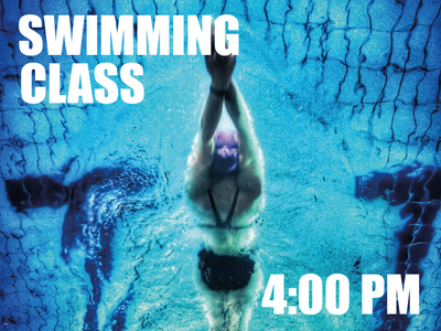 Custom Outdoor Yard Signs Multiple Sizes Swimming Class