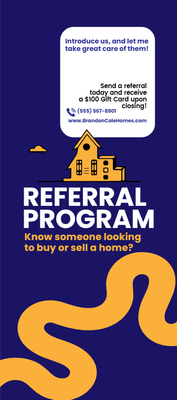Custom Palm Cards Multiple Sizes Referral Program
