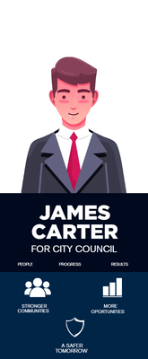 Custom Palm Cards Multiple Sizes Council Candidate