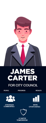 Custom Palm Cards Multiple Sizes Council Candidate