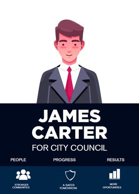 Custom Palm Cards Multiple Sizes Council Candidate