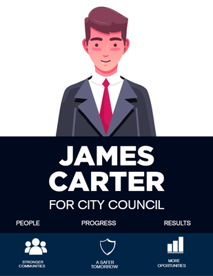 Custom Palm Cards Multiple Sizes Council Candidate