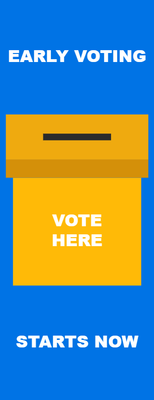 Custom Palm Cards Multiple Sizes Early Voting