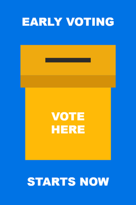 Custom Palm Cards Multiple Sizes Early Voting
