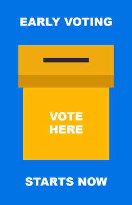 Custom Palm Cards Multiple Sizes Early Voting