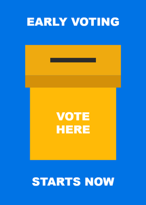 Custom Palm Cards Multiple Sizes Early Voting