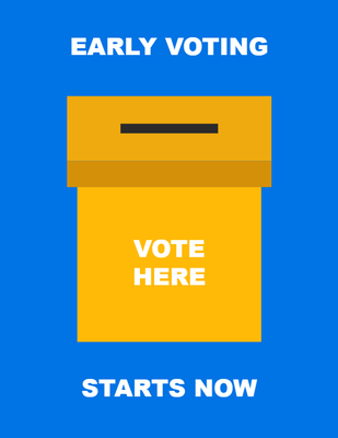 Custom Palm Cards Multiple Sizes Early Voting