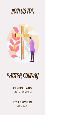 Custom Palm Cards Multiple Sizes Easter Sunday
