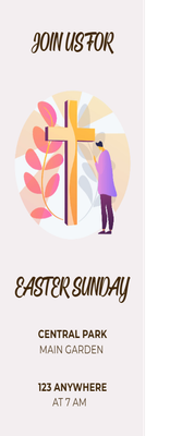 Custom Palm Cards Multiple Sizes Easter Sunday