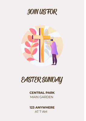 Custom Palm Cards Multiple Sizes Easter Sunday