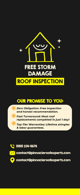 Custom Palm Cards Multiple Sizes Storm Damage Repair