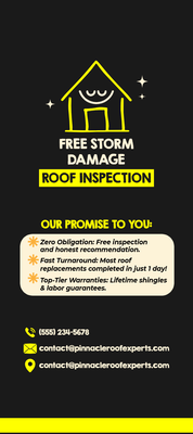 Custom Palm Cards Multiple Sizes Storm Damage Repair