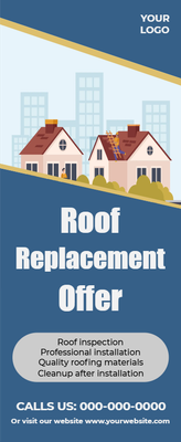 Custom Palm Cards Multiple Sizes Roof Replacement Offer