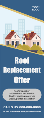 Custom Palm Cards Multiple Sizes Roof Replacement Offer