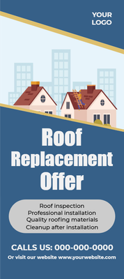Custom Palm Cards Multiple Sizes Roof Replacement Offer