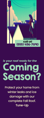 Custom Palm Cards Multiple Sizes Seasonal Roof Check