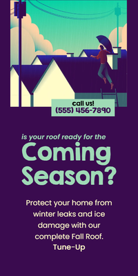 Custom Palm Cards Multiple Sizes Seasonal Roof Check