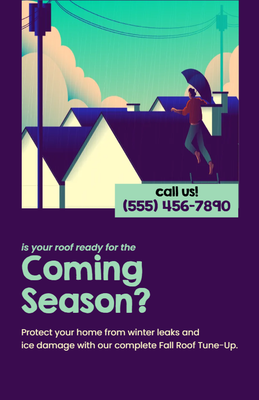 Custom Palm Cards Multiple Sizes Seasonal Roof Check