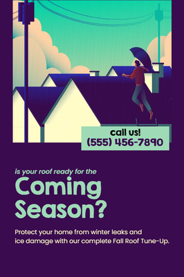 Custom Palm Cards Multiple Sizes Seasonal Roof Check