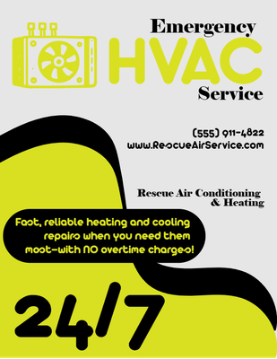 Custom Palm Cards Multiple Sizes 24/7 HVAC Service
