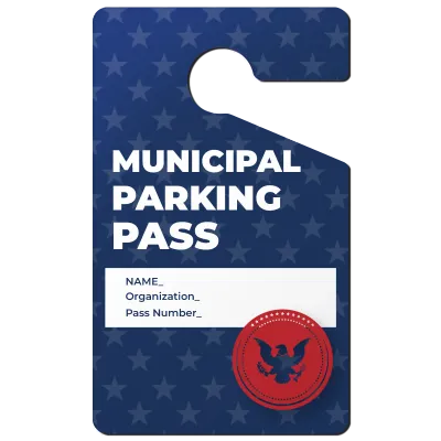 Custom Parking Passes Multiple Sizes Permit Badge