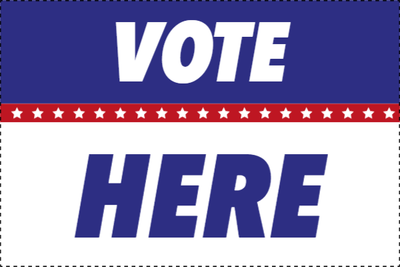 Custom Outdoor Yard Signs Multiple Sizes Vote Here