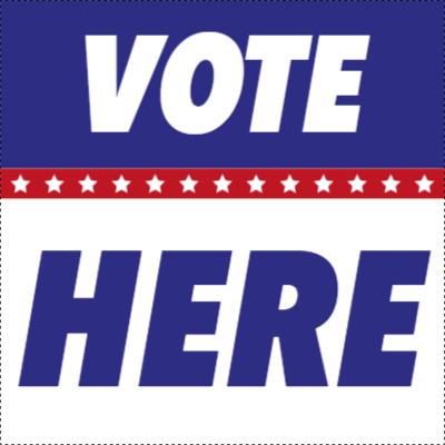 Custom Outdoor Yard Signs Multiple Sizes Vote Here