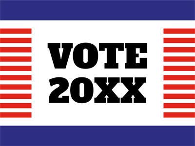 Custom Outdoor Yard Signs Multiple Sizes Vote 20XX
