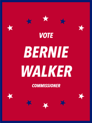 Custom Outdoor Yard Signs Multiple Sizes Commissioner