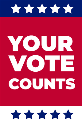 Custom Outdoor Yard Signs Multiple Sizes Your Vote Counts
