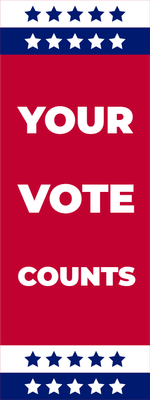 Custom Outdoor Yard Signs Multiple Sizes Your Vote Counts