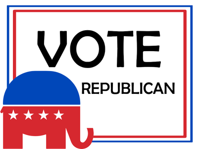 Custom Outdoor Yard Signs Multiple Sizes Vote Republican