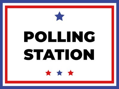 Custom Outdoor Yard Signs Multiple Sizes Polling Station
