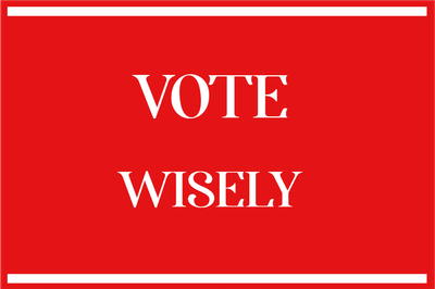 Custom Outdoor Yard Signs Multiple Sizes Vote Wisely