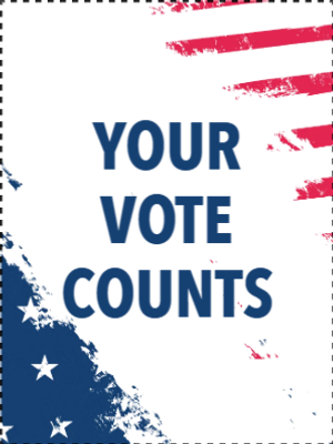 Custom Outdoor Yard Signs Multiple Sizes Your Vote Counts