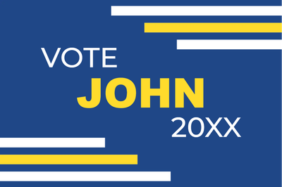 Custom Outdoor Yard Signs Multiple Sizes Vote John